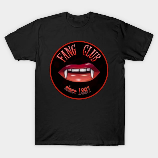 Fang Club Member T-Shirt by drawnexplore